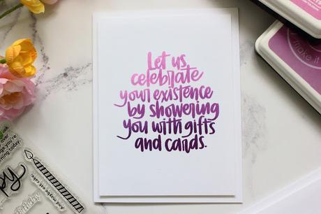 Ombré Birthday Cards: SSS Celebrate You Release