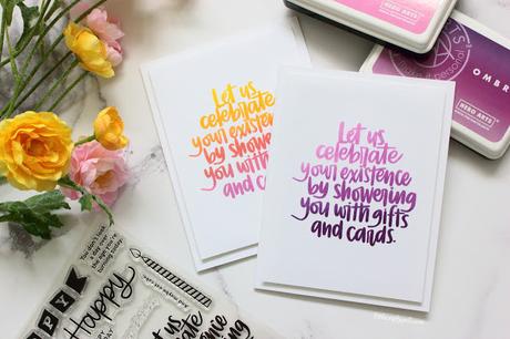 Ombré Birthday Cards: SSS Celebrate You Release Ombré Birthday Cards: SSS Celebrate You Release