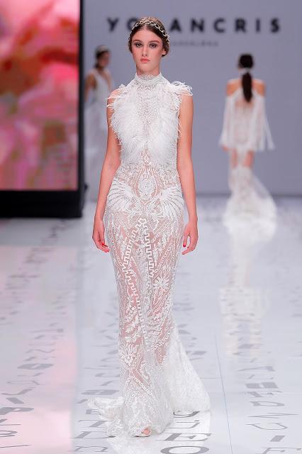 Las novias libres y sin miedo de YolanCris 2020 vuelven a revolucionar la pasarela de Valmont Barcelona Bridal Fashion Week