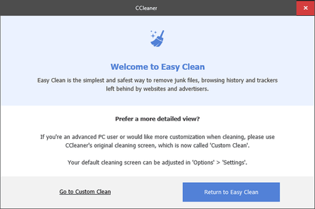 Easy Clean, la nueva característica de CCleaner está lista para su descarga