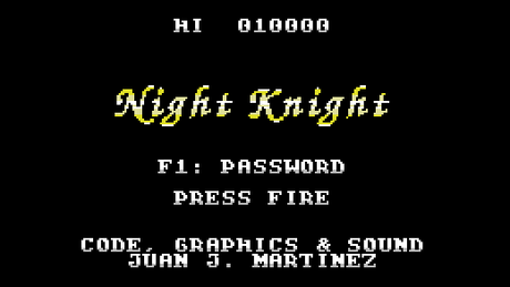 Ya disponible la descarga digital de Night Knight para MSX Ya disponible la descarga digital de Night Knight para MSX
