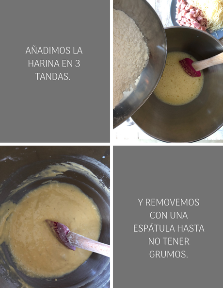 Green olive, Ham & Cheese Bundt Cake #BundtBakers {Bundt Cake salado}