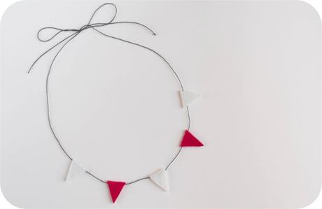 DIY: Collar guirnalda de fieltro