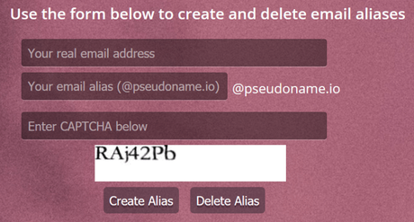 Pseudoname, introduce tu email y crea cuantos alias quieras. Pseudoname, introduce tu email y crea cuantos alias quieras.