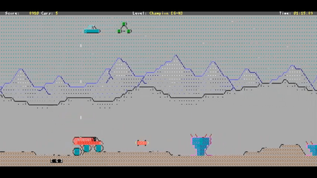 En los comienzos, también jugábamos 😋 Pantalla del juego en ASCII