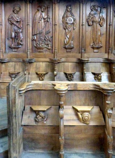 Las misericordias de la Catedral de Saint Jean de Maurienne