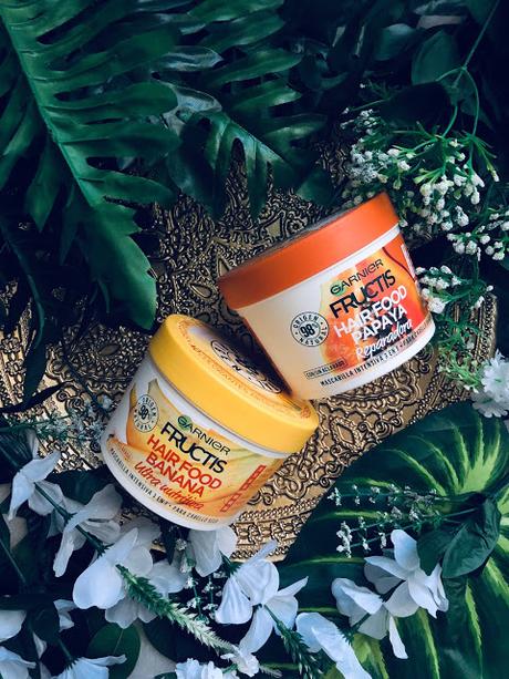 Mascarillas Hair food fructis de Garnier (banana y papaya)