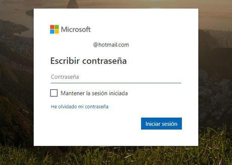 Hotmail y su nuevo procedimiento para iniciar sesión