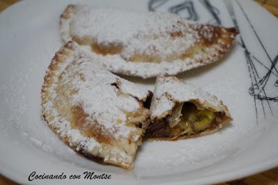 Empanadillas de chocolate y plátano