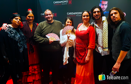 Junto a Ceci Saia y el elenco del Tablado Flamenco Cardamomo en Madrid