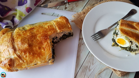 Pascualina de hojaldre y espinacas Pascualina de hojaldre y espinacas