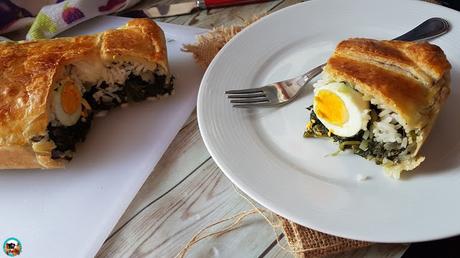 Pascualina de hojaldre y espinacas Pascualina de hojaldre y espinacas