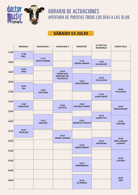 Horarios del Doctor Music Festival 2019, que cierra cartel con James Murphy y White Lies