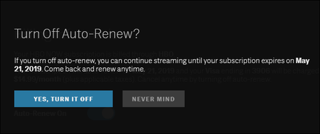 Como cancelar tu cuenta de HBO