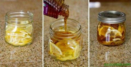 agua con limon y miel