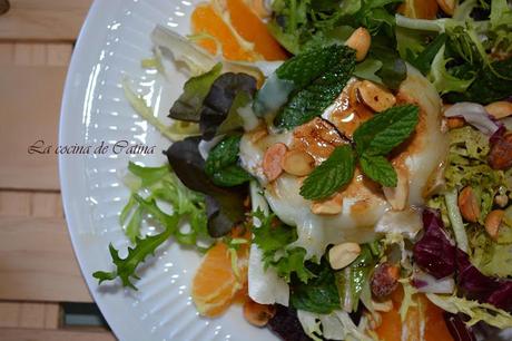 Ensalada de remolacha con naranja, queso de cabra y avellanas Ensalada de remolacha con naranja, queso de cabra y avellanas
