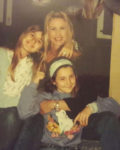 Las fotos retro de Cande Tinelli con sus dos amores