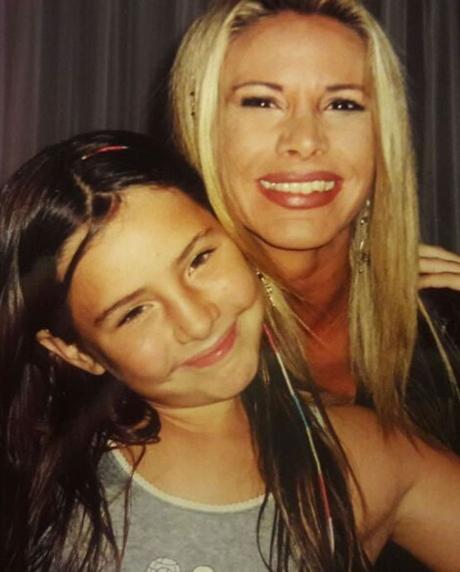 Las fotos retro de Cande Tinelli con sus dos amores