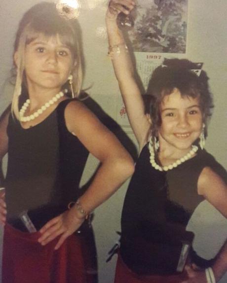 Las fotos retro de Cande Tinelli con sus dos amores