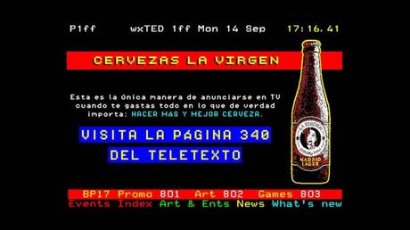 La Virgen vende cerveza a través del Teletexto