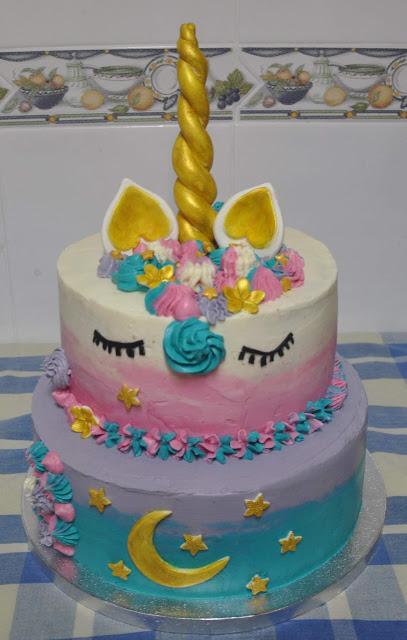 Unicorn Cake For Arlet 4 Birthday