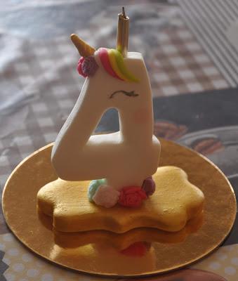 Unicorn Cake For Arlet 4 Birthday