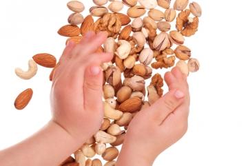 El peligro y los riesgos de dar frutos secos a los niños pequeños