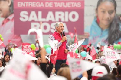 ASEGURA ALFREDO DEL MAZO QUE EL SALARIO ROSA TAMBIÉN APOYA A LAS JÓVENES QUE TIENEN HIJOS Y DESEAN SEGUIR ESTUDIANDO