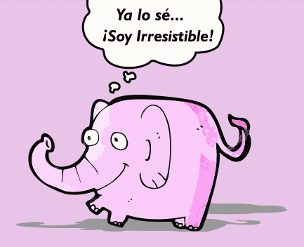 elefante rosa