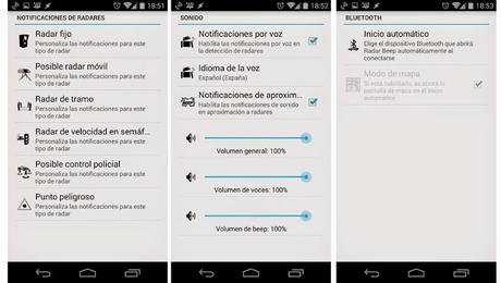 Configuración de Radar Beep detector de radares