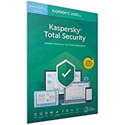 Seguridad cibernética y trabajo remoto Kaspersky Total Security 2019 | 5 Dispositivos | 1 Año | PC / Mac / Android | Código Dentro De Un Paquete