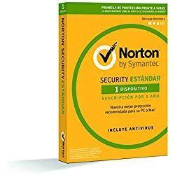 Seguridad cibernética y trabajo remoto Norton Security Estándar 2019 - Antivirus, PC/Mac, 1 dispositivo, 1 año