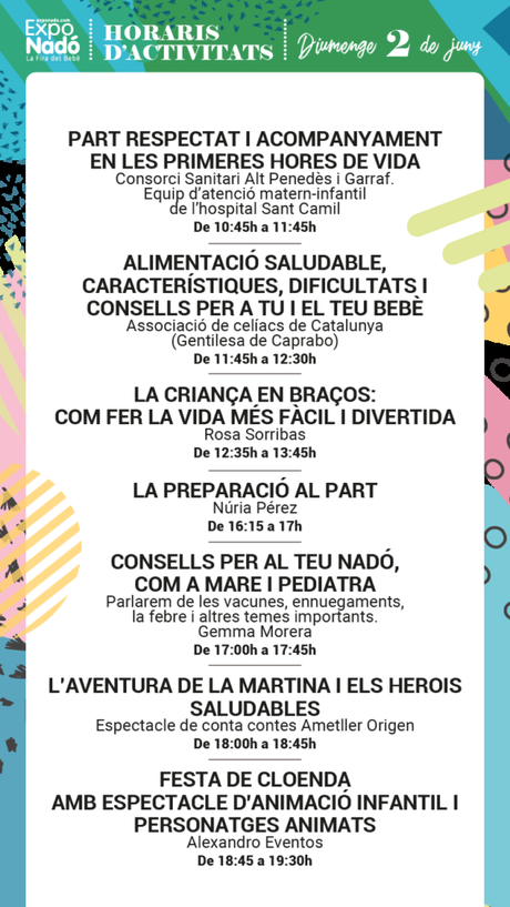 ExpoNadó Vilanova, un fin de semana dedicado al embarazo, la infancia y las nuevas familias