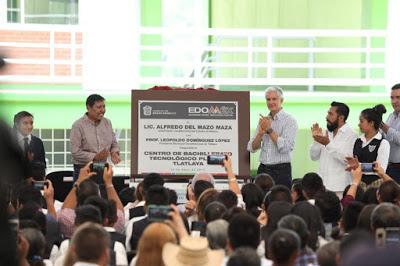 ENTREGA ALFREDO DEL MAZO NUEVAS INSTALACIONES DE BACHILLERATO TECNOLÓGICO DE TLATLAYA