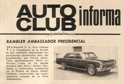 Rambler Ambassador, auto presidencial: su historia Rambler Ambassador, auto presidencial: su historia