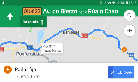 Google Maps ya muestra radares e incidencias