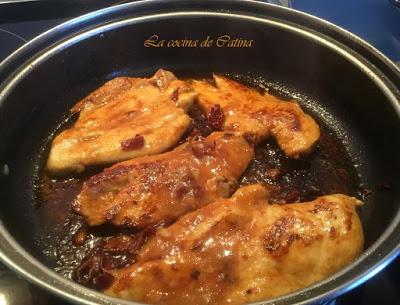 Pollo en salsa de miel y limón