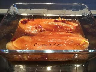 Pollo en salsa de miel y limón