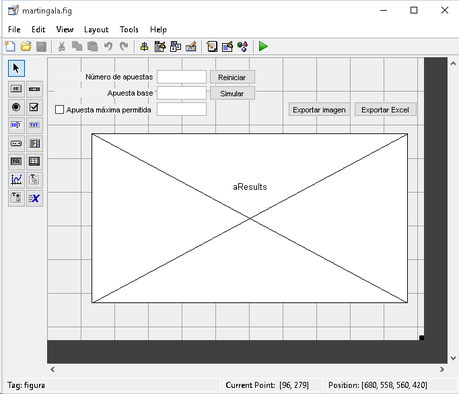 Simulador martingala en Matlab con GUIDE