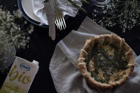 Quiche de espárragos #sinlactosa