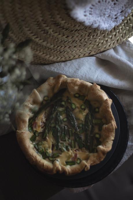 Quiche de espárragos #sinlactosa
