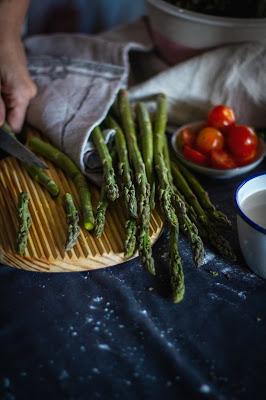 Quiche de espárragos #sinlactosa