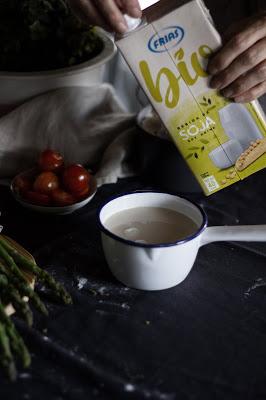 Quiche de espárragos #sinlactosa