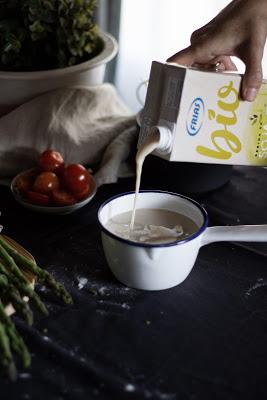 Quiche de espárragos #sinlactosa