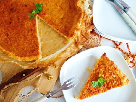 Quiche de merluza y gambas