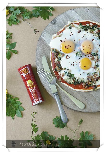 Pizza de Kale y Bacon Pizza de Kale y Bacon