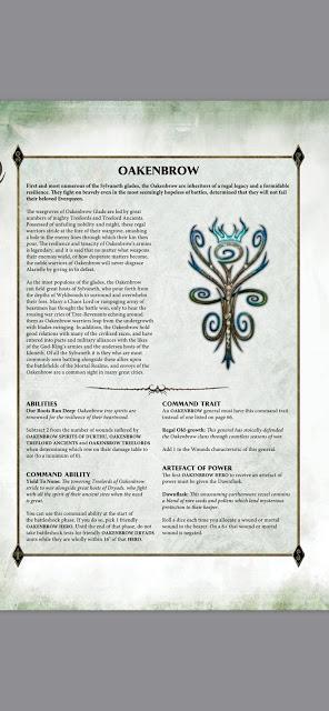 Mega filtración del Battletome de Sylvaneth para AoS