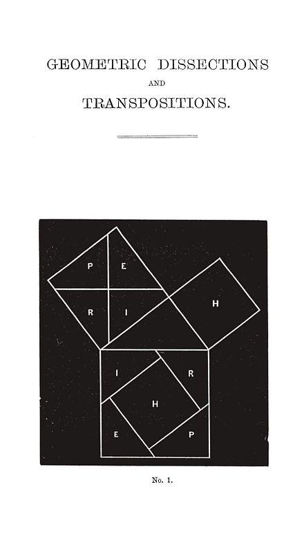 Perigal, el británico que incluyó su demostración del Teorema de Pitágoras en sus tarjetas de visita