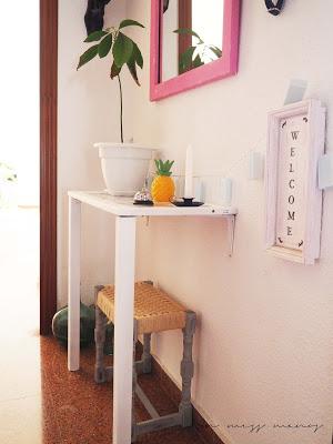 DIY Estante recibidor