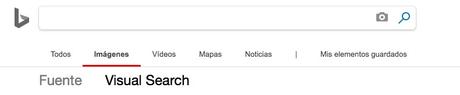 Buscador de imágenes de Bing